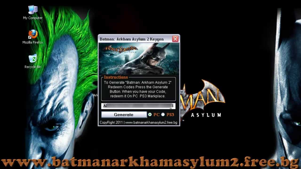 batman arkham city free serial key